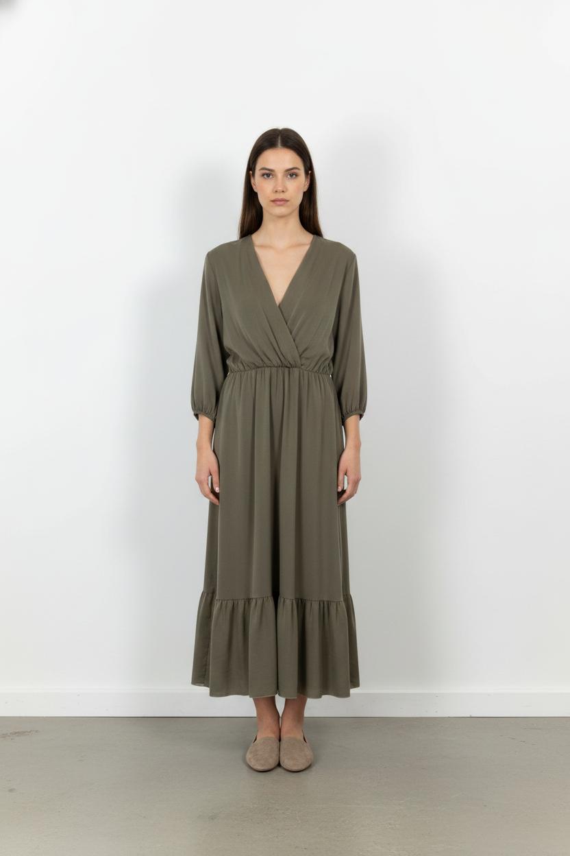 Robe Longue Grise - Taille L/40 de la marque La Fée Maraboutée | PARAD104023 - Vendu par Paradigme - Image 1