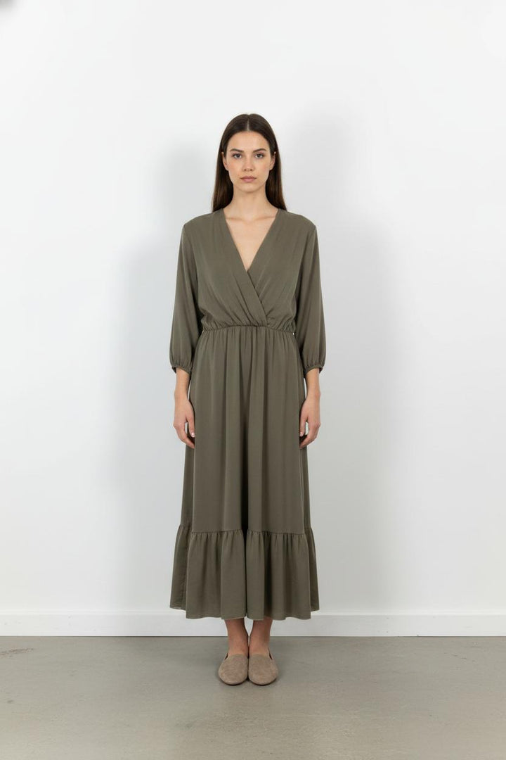 Robe Longue Grise - Taille L/40 de la marque La Fée Maraboutée | PARAD104023 - Vendu par Paradigme - Image 1