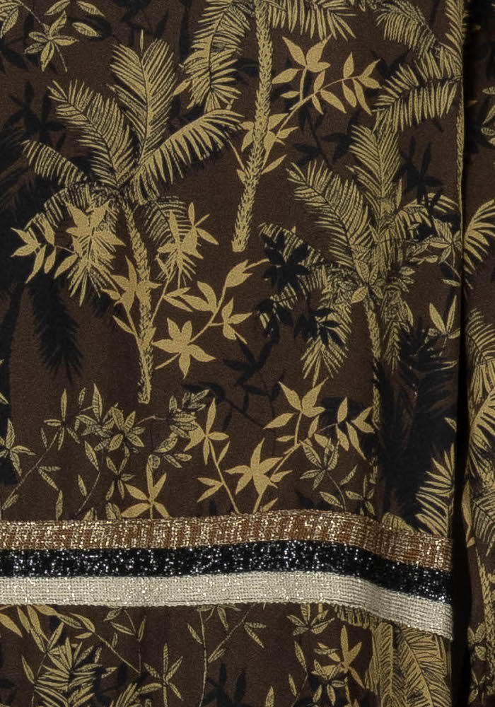 Robe Imprimée Marron et Beige - Taille M/38 de la marque La Fée Maraboutée | PARAD104024 - Vendu par Paradigme - Image 3
