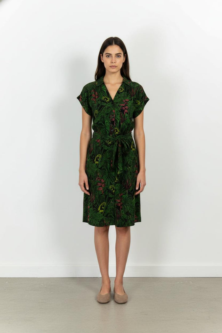 Robe Verte et Rouge - Taille M/38 de la marque La Fée Maraboutée | PARAD104031 - Vendu par Paradigme - Image 1