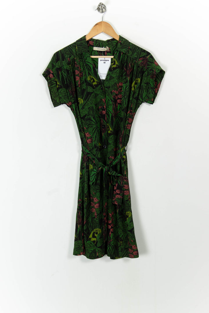 Robe Verte et Rouge - Taille M/38 de la marque La Fée Maraboutée | PARAD104031 - Vendu par Paradigme - Image 2