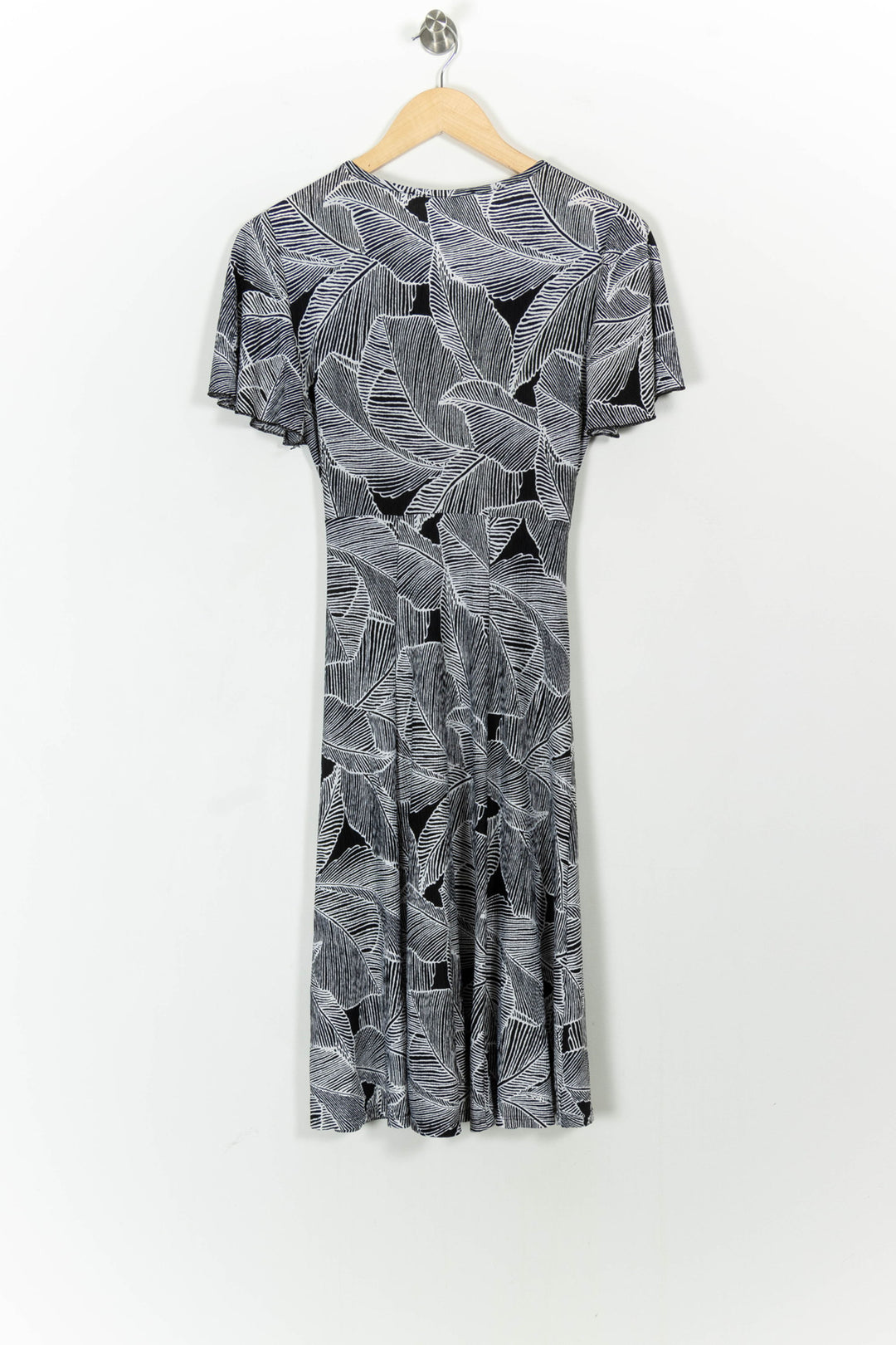 Robe Mi-longue Grise et Noire - Taille S/36 de la marque La Fée Maraboutée | PARAD104032 - Vendu par Paradigme - Image 4