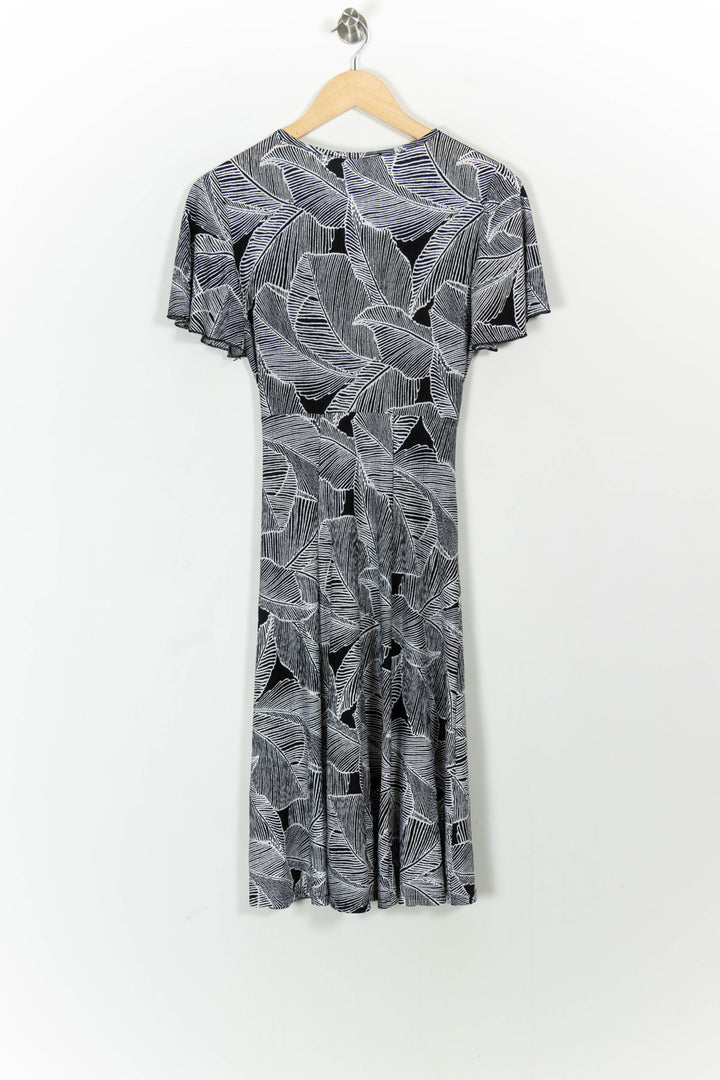 Robe Mi-longue Grise et Noire - Taille S/36 de la marque La Fée Maraboutée | PARAD104032 - Vendu par Paradigme - Image 4