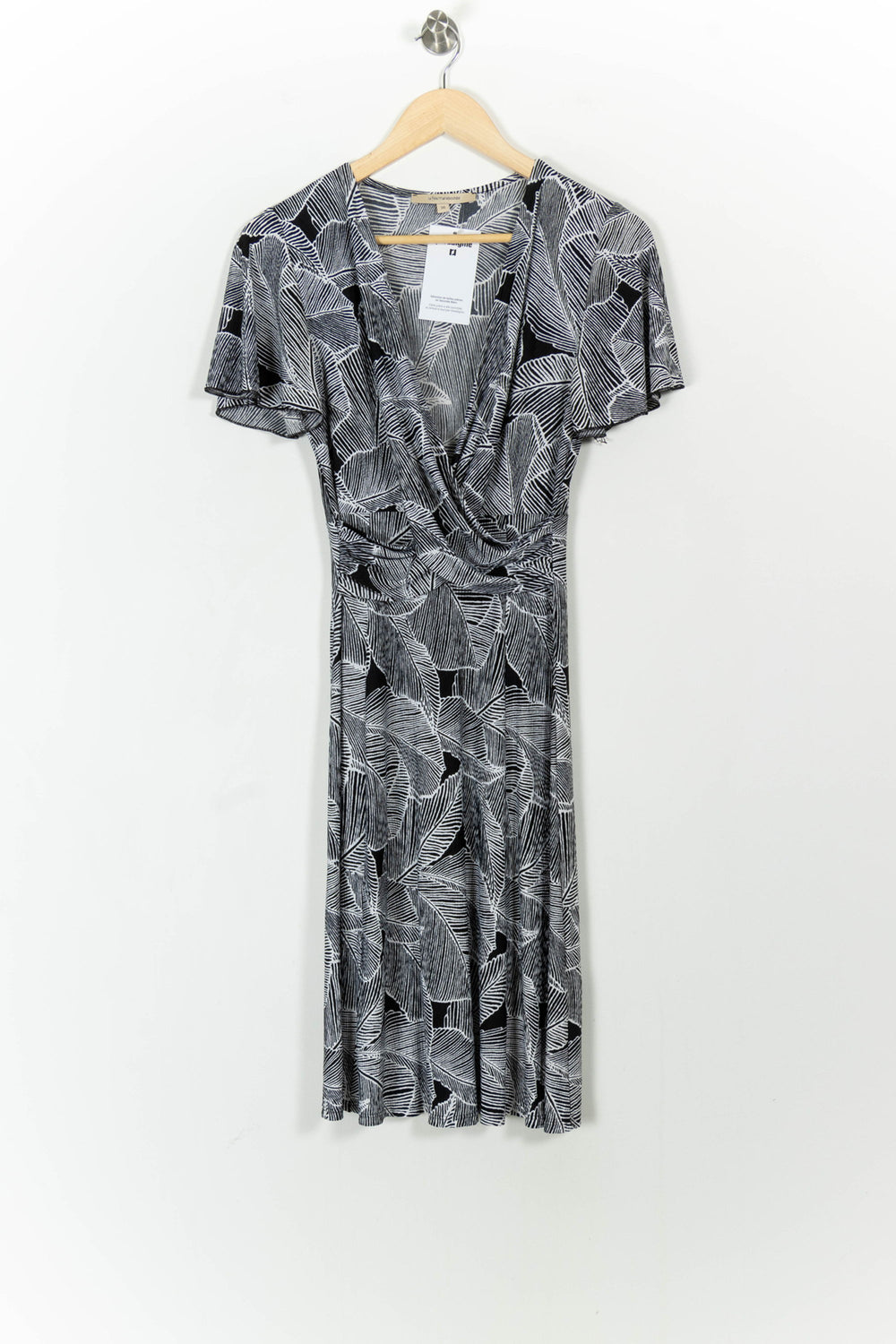 Robe Mi-longue Grise et Noire - Taille S/36 de la marque La Fée Maraboutée | PARAD104032 - Vendu par Paradigme - Image 2