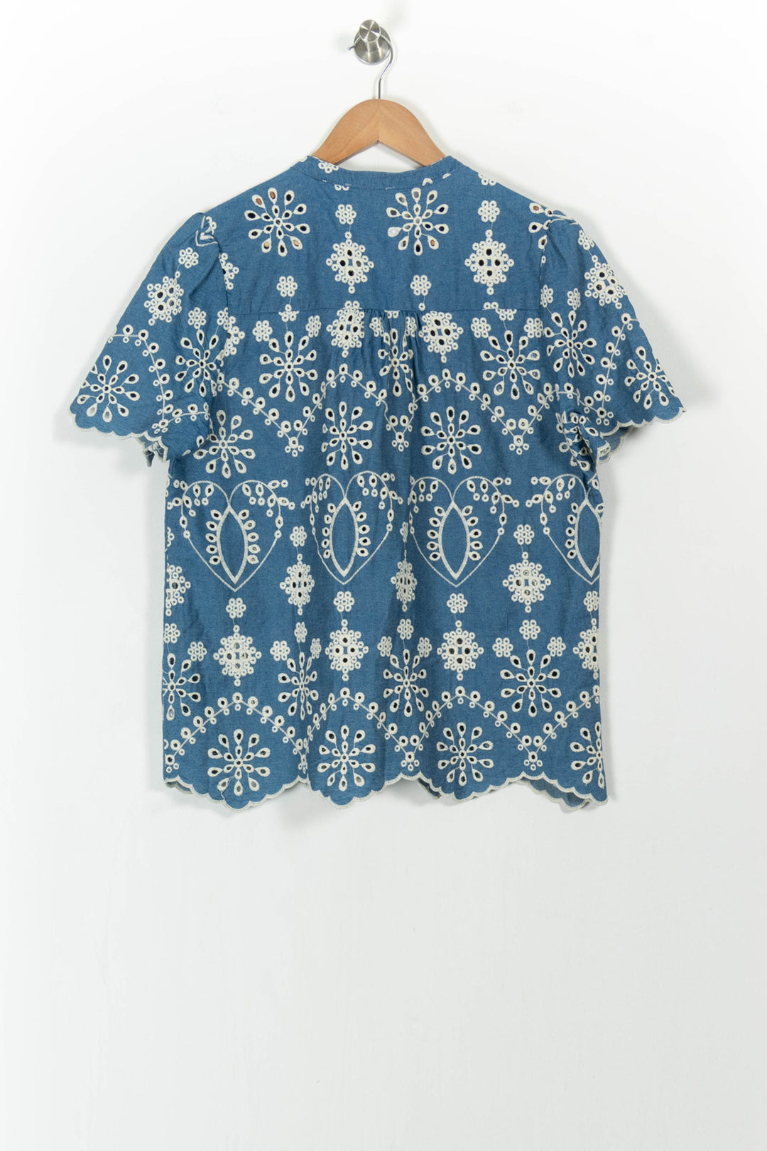 Blouse Brodée Bleue et Blanche - Taille L/40 de la marque La Petite Etoile | PARAD104034 - Vendu par Paradigme - Image 4