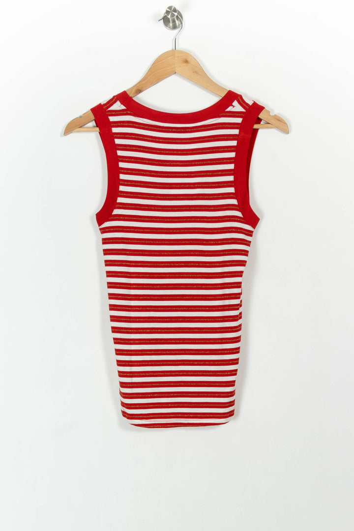 Débardeur Rouge et Blanc - Taille XS/34 de la marque ZAPA | PARAD104038 - Vendu par Paradigme - Image 4