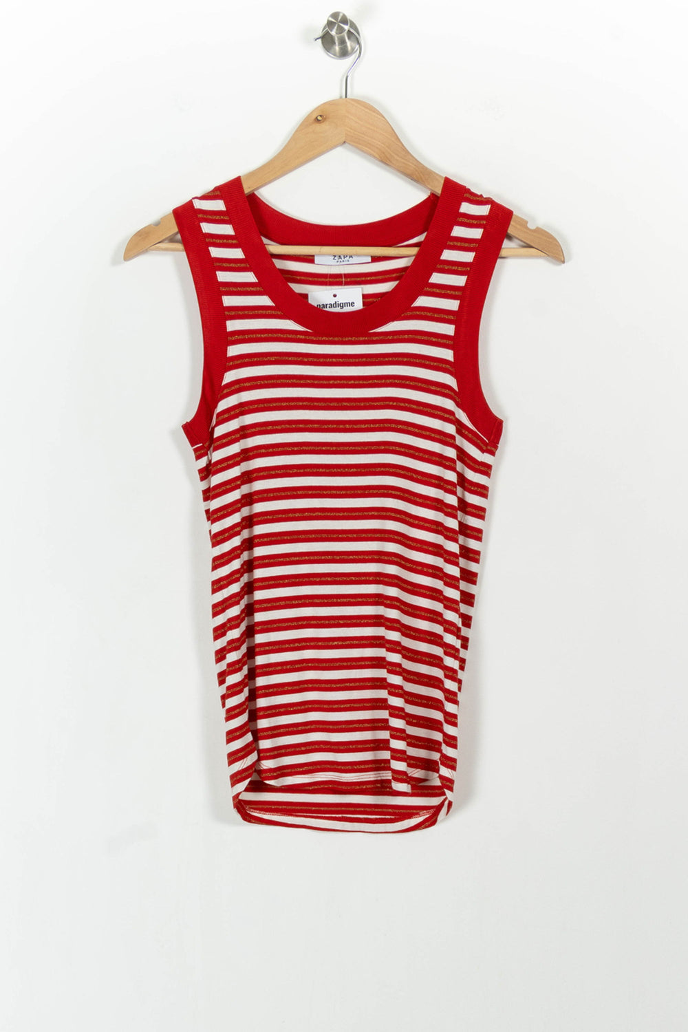 Débardeur Rouge et Blanc - Taille XS/34 de la marque ZAPA | PARAD104038 - Vendu par Paradigme - Image 2