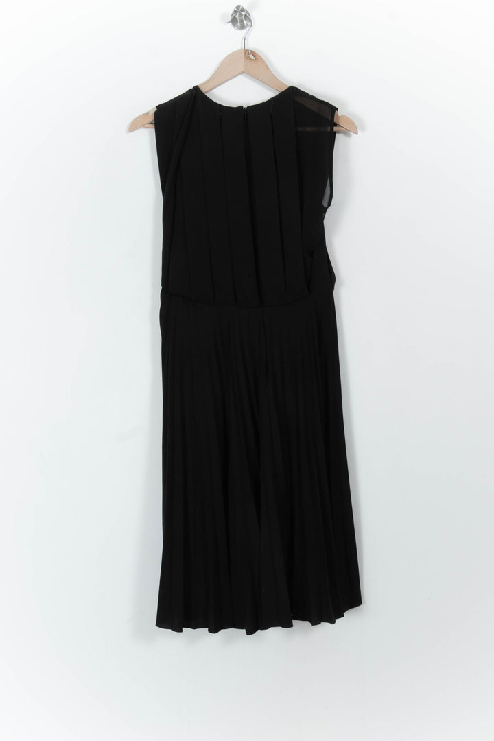 Robe Plissée Noire - Taille S/36 de la marque Sandro | PARAD104040 - Vendu par Paradigme - Image 4
