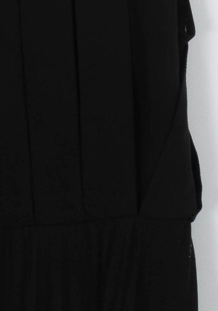 Robe Plissée Noire - Taille S/36 de la marque Sandro | PARAD104040 - Vendu par Paradigme - Image 3