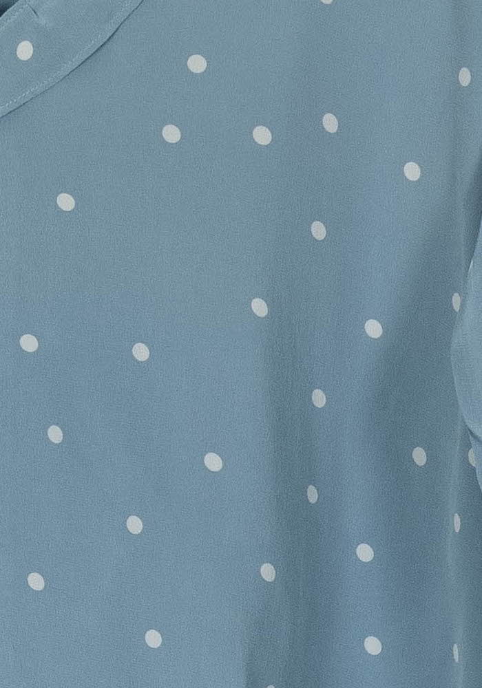 Blouse Bleue à Pois Blancs - Taille L/40 de la marque Sézane | PARAD104041 - Vendu par Paradigme - Image 3