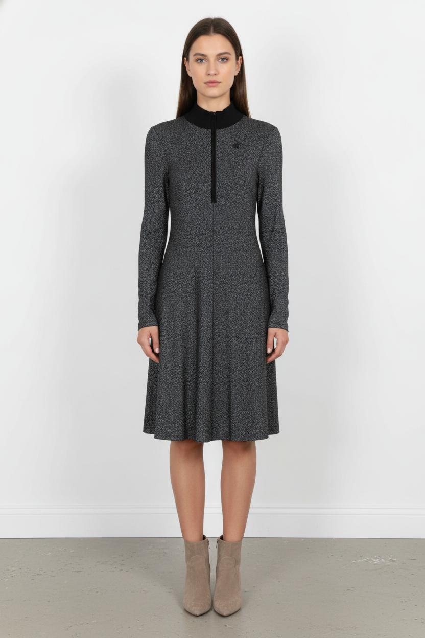 Robe Midi Noire - Taille L/40 de la marque Maje | PARAD104043 - Vendu par Paradigme - Image 1