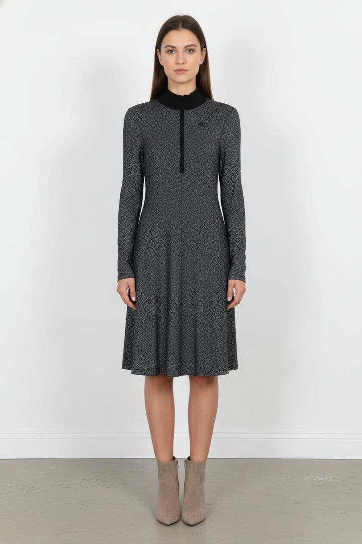 Robe Midi Noire - Taille L/40 de la marque Maje | PARAD104043 - Vendu par Paradigme - Image 1