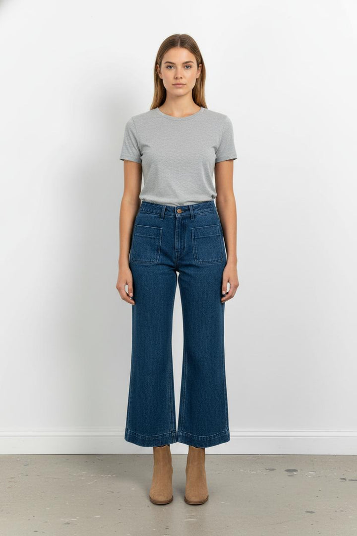 Jean Évasé Bleu - Taille M/38 de la marque Petite Mendigote | PARAD104046 - Vendu par Paradigme - Image 1