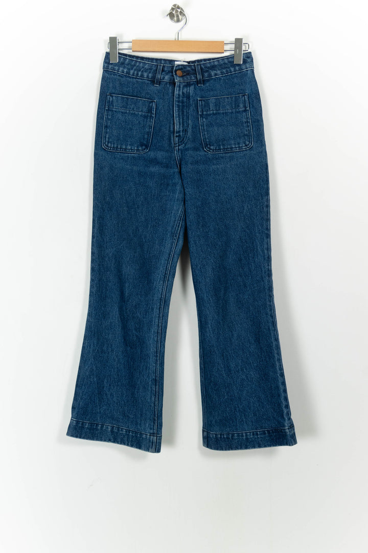 Jean Évasé Bleu - Taille M/38 de la marque Petite Mendigote | PARAD104046 - Vendu par Paradigme - Image 2