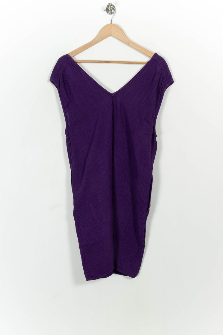 Robe Courte Violette - Taille S/36 de la marque American Vintage | PARAD104051 - Vendu par Paradigme - Image 4