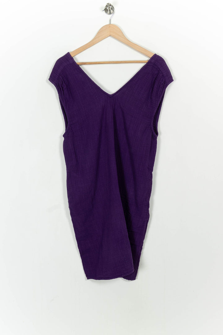 Robe Courte Violette - Taille S/36 de la marque American Vintage | PARAD104051 - Vendu par Paradigme - Image 2