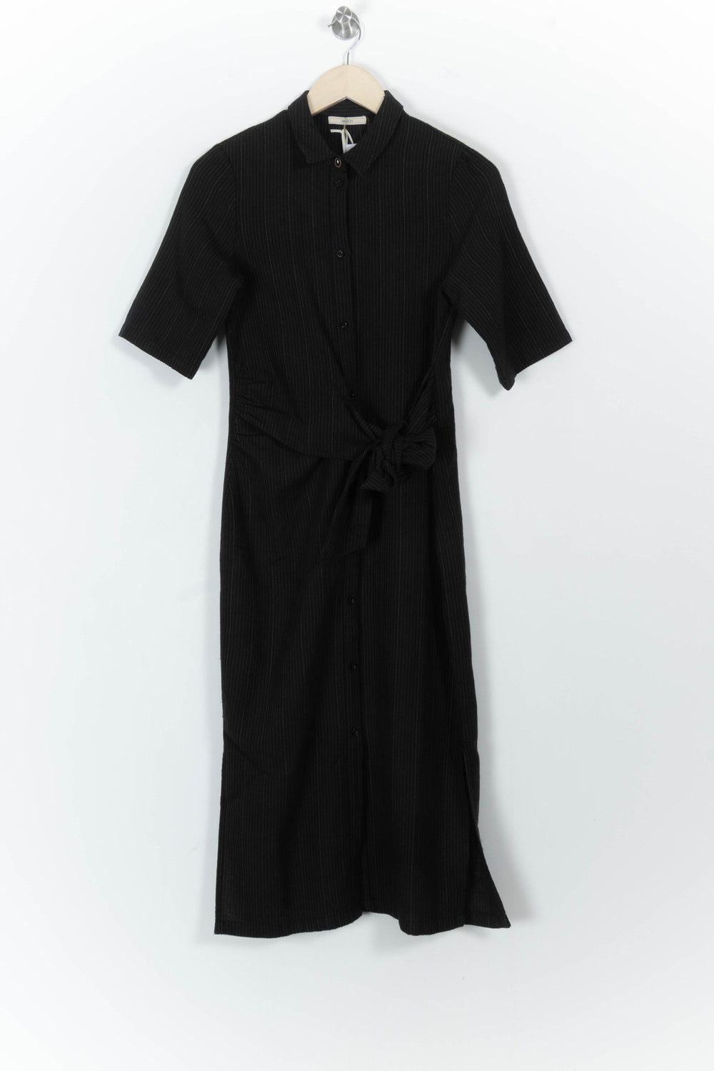Robe chemise longue noire - Taille XS/34 de la marque Sessùn | PARAD104052 - Vendu par Paradigme - Image 2