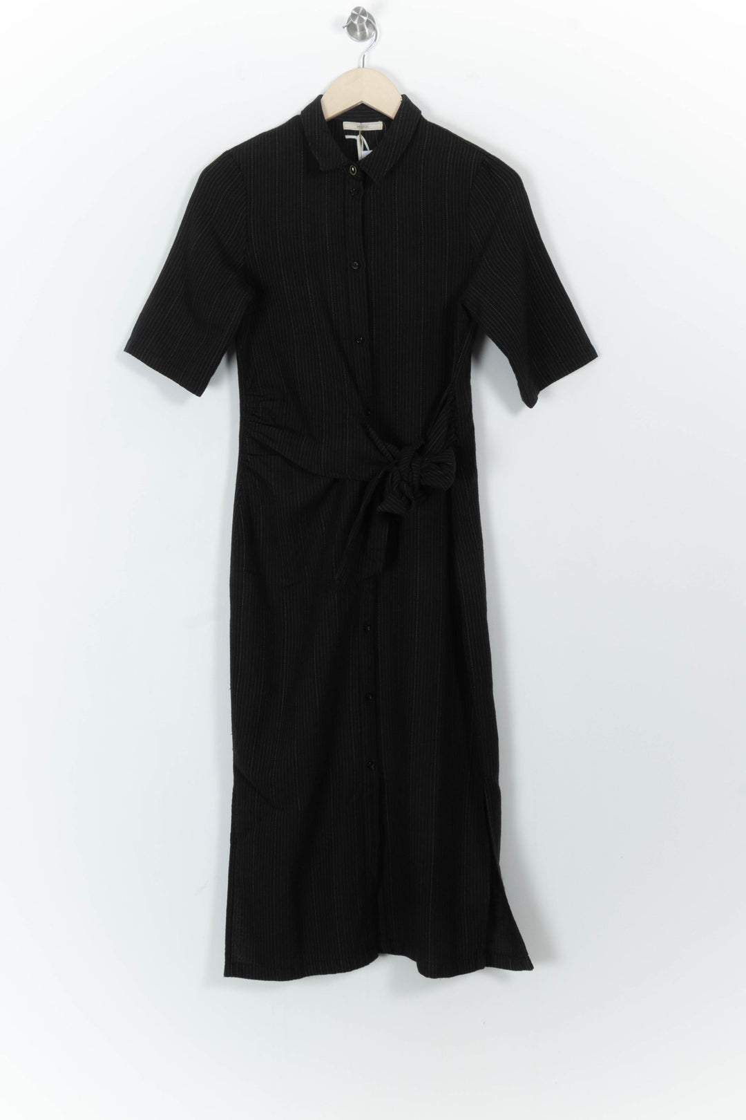 Robe chemise longue noire - Taille XS/34 de la marque Sessùn | PARAD104052 - Vendu par Paradigme - Image 2