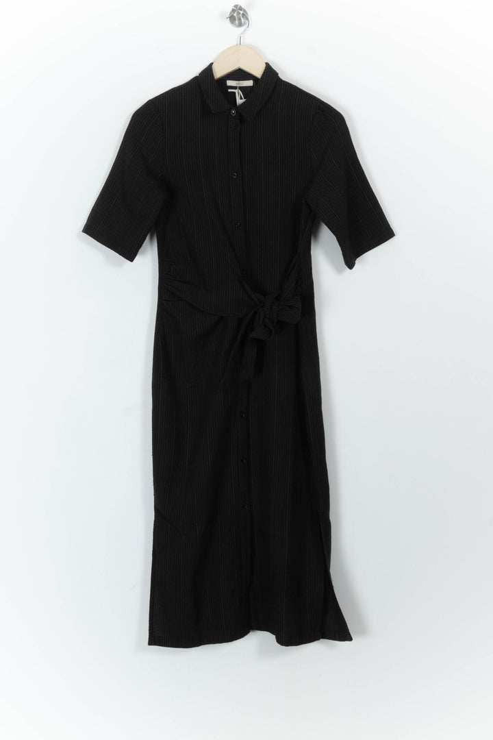 Robe chemise longue noire - Taille XS/34 de la marque Sessùn | PARAD104052 - Vendu par Paradigme - Image 2