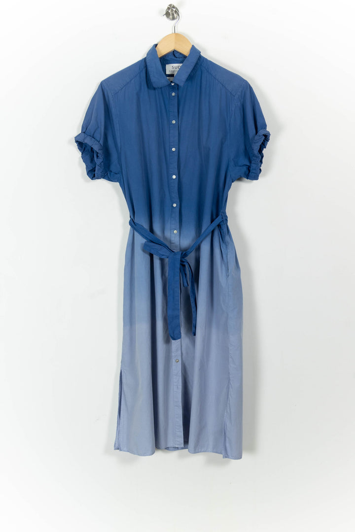 Robe Chemise Bleue et Bleu Clair - Taille M/38 de la marque Sud express | PARAD104055 - Vendu par Paradigme - Image 2