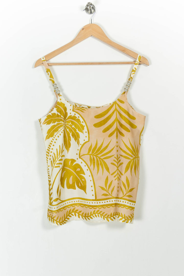 Débardeur Jaune et Beige - Taille L/40 de la marque Indies | PARAD104059 - Vendu par Paradigme - Image 2
