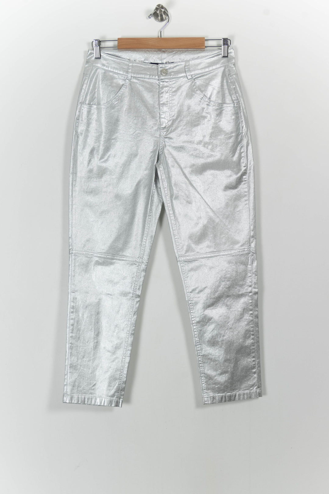 Pantalon Gris - Taille M/38 de la marque Indies | PARAD104066 - Vendu par Paradigme - Image 2