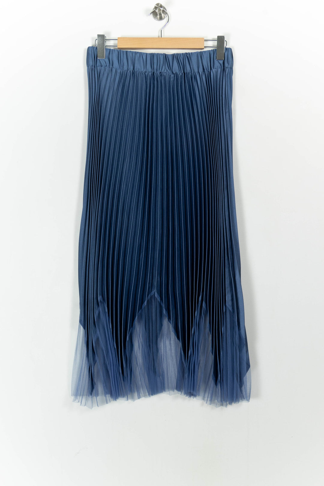 Jupe Plissée Bleue - Taille M/38 de la marque Indies | PARAD104071 - Vendu par Paradigme - Image 4