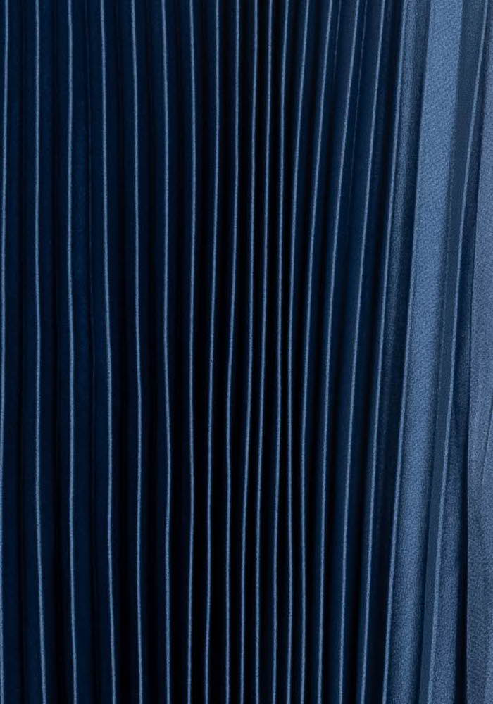 Jupe Plissée Bleue - Taille M/38 de la marque Indies | PARAD104071 - Vendu par Paradigme - Image 3