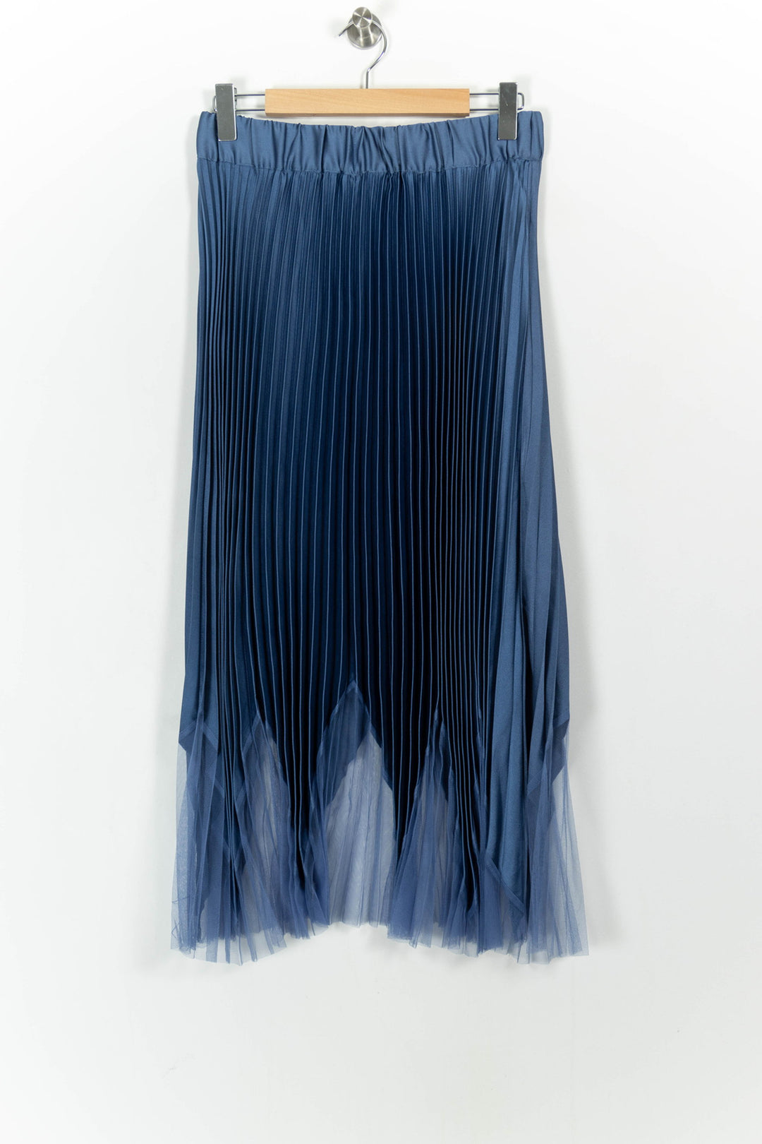 Jupe Plissée Bleue - Taille M/38 de la marque Indies | PARAD104071 - Vendu par Paradigme - Image 2