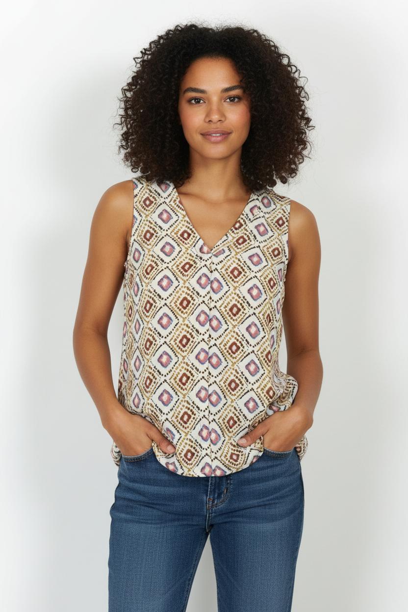 Débardeur Multicolore - Taille S/36 de la marque Indies | PARAD104072 - Vendu par Paradigme - Image 1