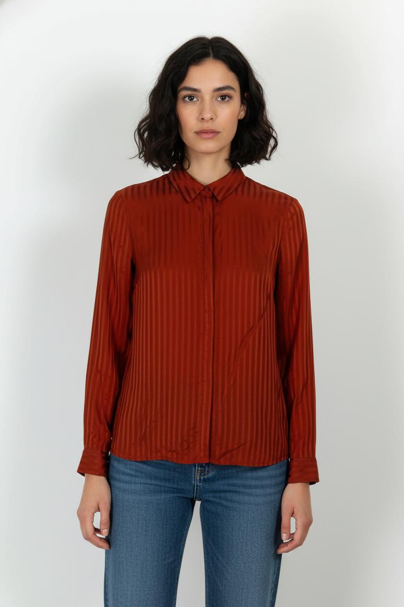 Chemise Orange - Taille S/36 de la marque Sézane | PARAD104074 - Vendu par Paradigme - Image 1