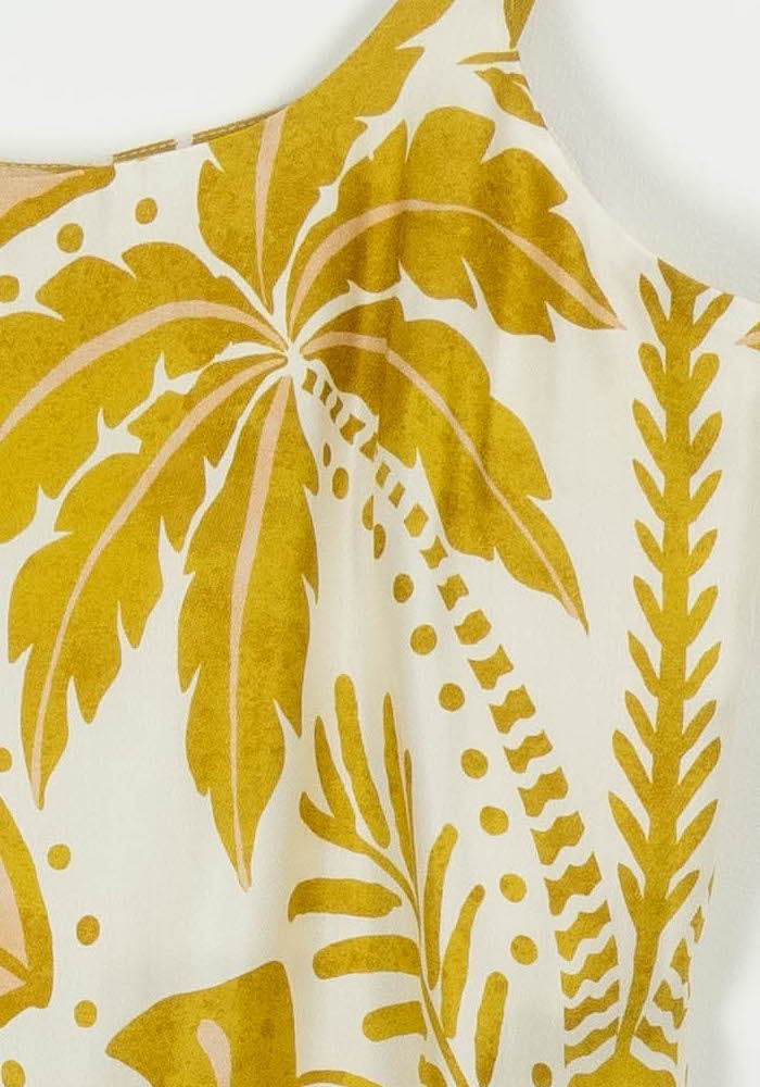 Débardeur Jaune et Blanc - Taille S/36 de la marque Indies | PARAD104077 - Vendu par Paradigme - Image 3