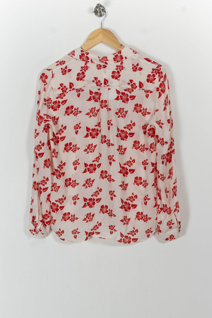 Chemisier Blanc et Rouge - Taille S/36 de la marque ZAPA | PARAD104088 - Vendu par Paradigme - Image 4
