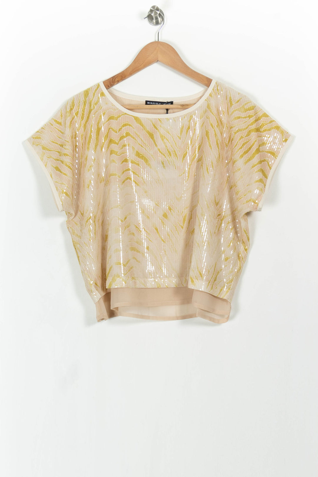 Top Beige et Jaune - Taille S/36 de la marque Indies | PARAD104089 - Vendu par Paradigme - Image 2