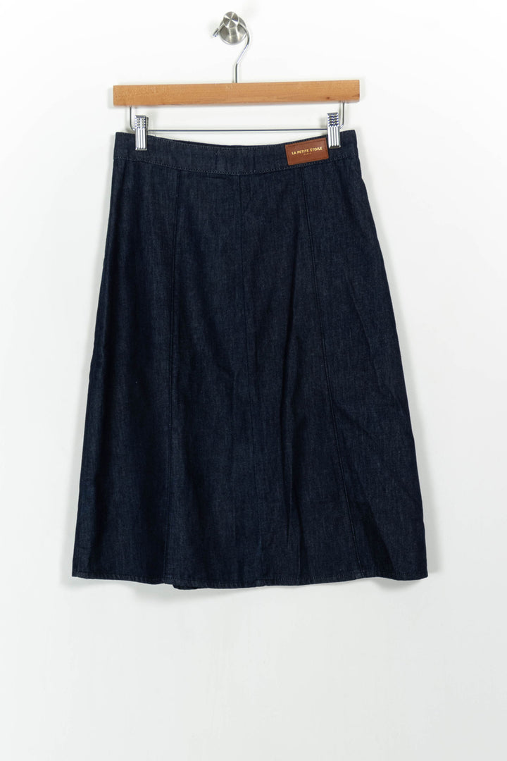 Jupe en Jean Bleue - Taille S/36 de la marque La Petite Etoile | PARAD104090 - Vendu par Paradigme - Image 4