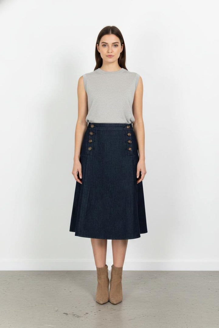 Jupe en Jean Bleue - Taille S/36 de la marque La Petite Etoile | PARAD104090 - Vendu par Paradigme - Image 1