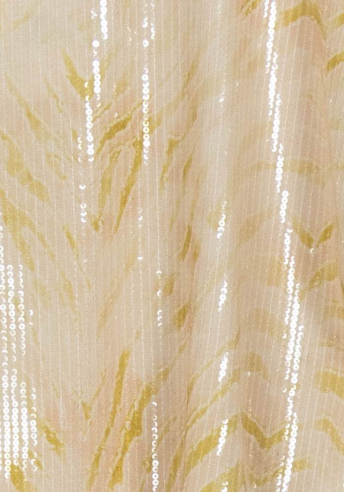 Blouse Beige et Jaune - Taille XS/34 de la marque Indies | PARAD104096 - Vendu par Paradigme - Image 3