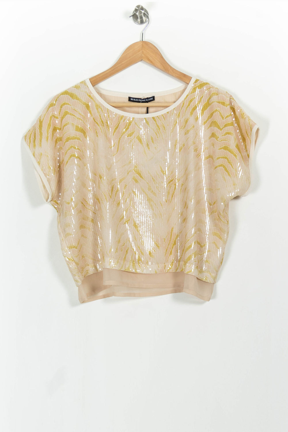 Blouse Beige et Jaune - Taille XS/34 de la marque Indies | PARAD104096 - Vendu par Paradigme - Image 2