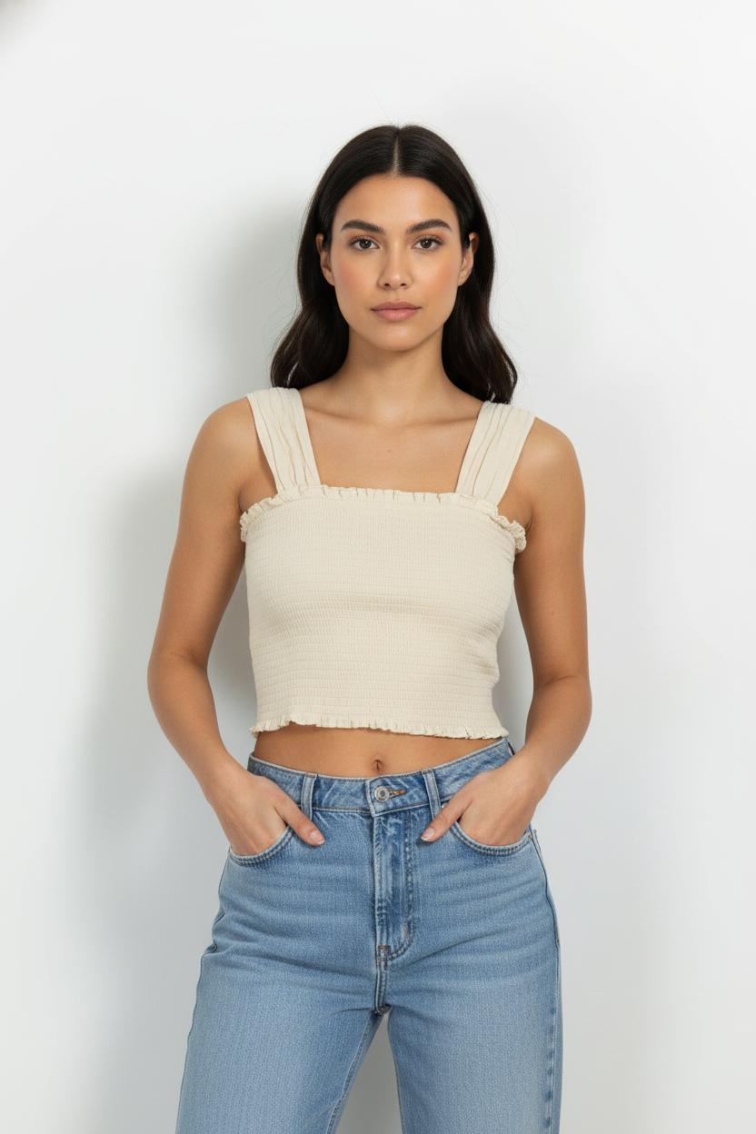Top Écru - Taille S/36 de la marque Petite Mendigote | PARAD104097 - Vendu par Paradigme - Image 1