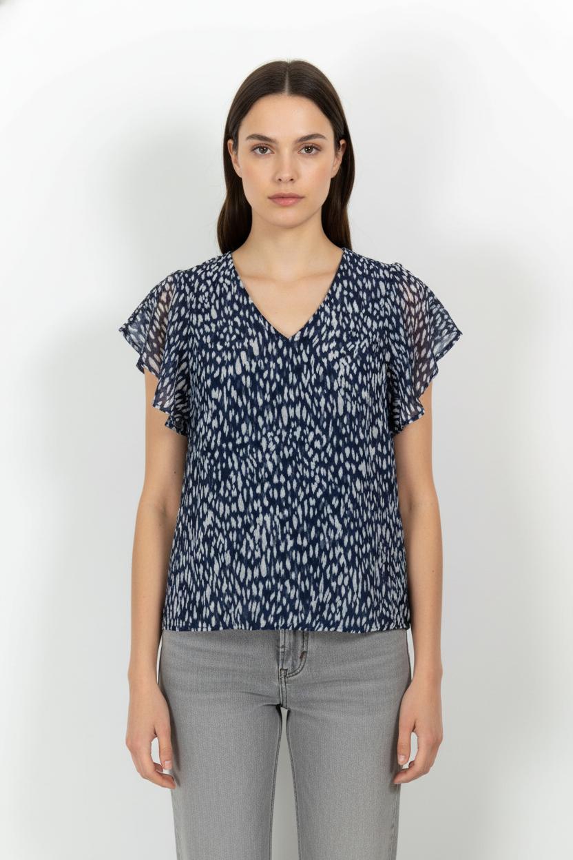 Blouse Bleue et Blanche - Taille M/38 de la marque Grace & Mila | PARAD104100 - Vendu par Paradigme - Image 1