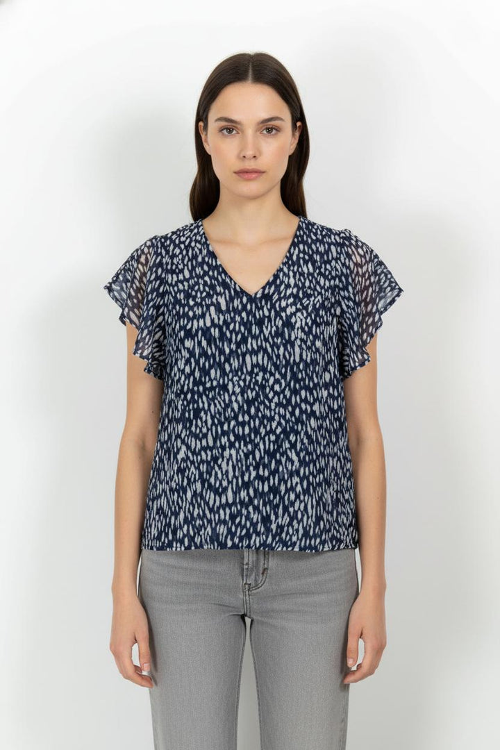 Blouse Bleue et Blanche - Taille M/38 de la marque Grace & Mila | PARAD104100 - Vendu par Paradigme - Image 1