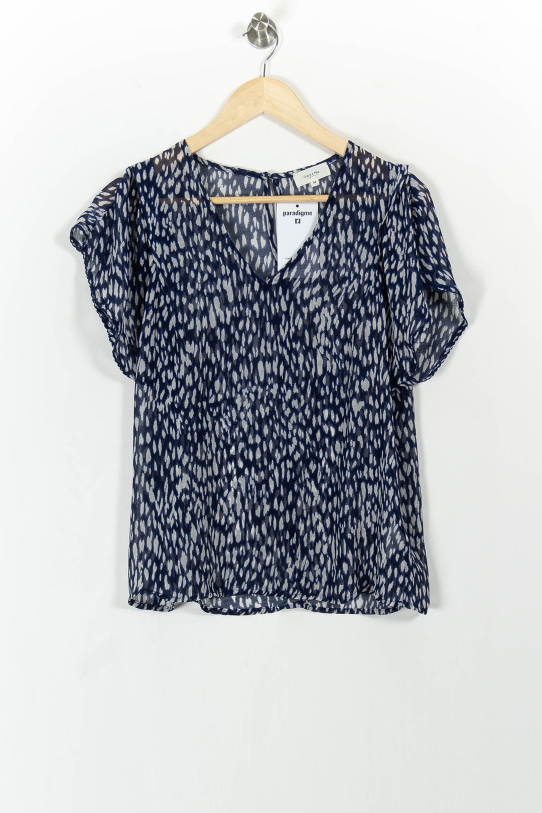 Blouse Bleue et Blanche - Taille M/38 de la marque Grace & Mila | PARAD104100 - Vendu par Paradigme - Image 2