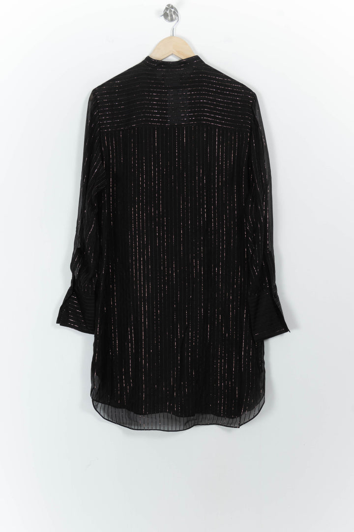 Robe Chemise Noire - Taille L/40 de la marque The Kooples | PARAD104109 - Vendu par Paradigme - Image 4
