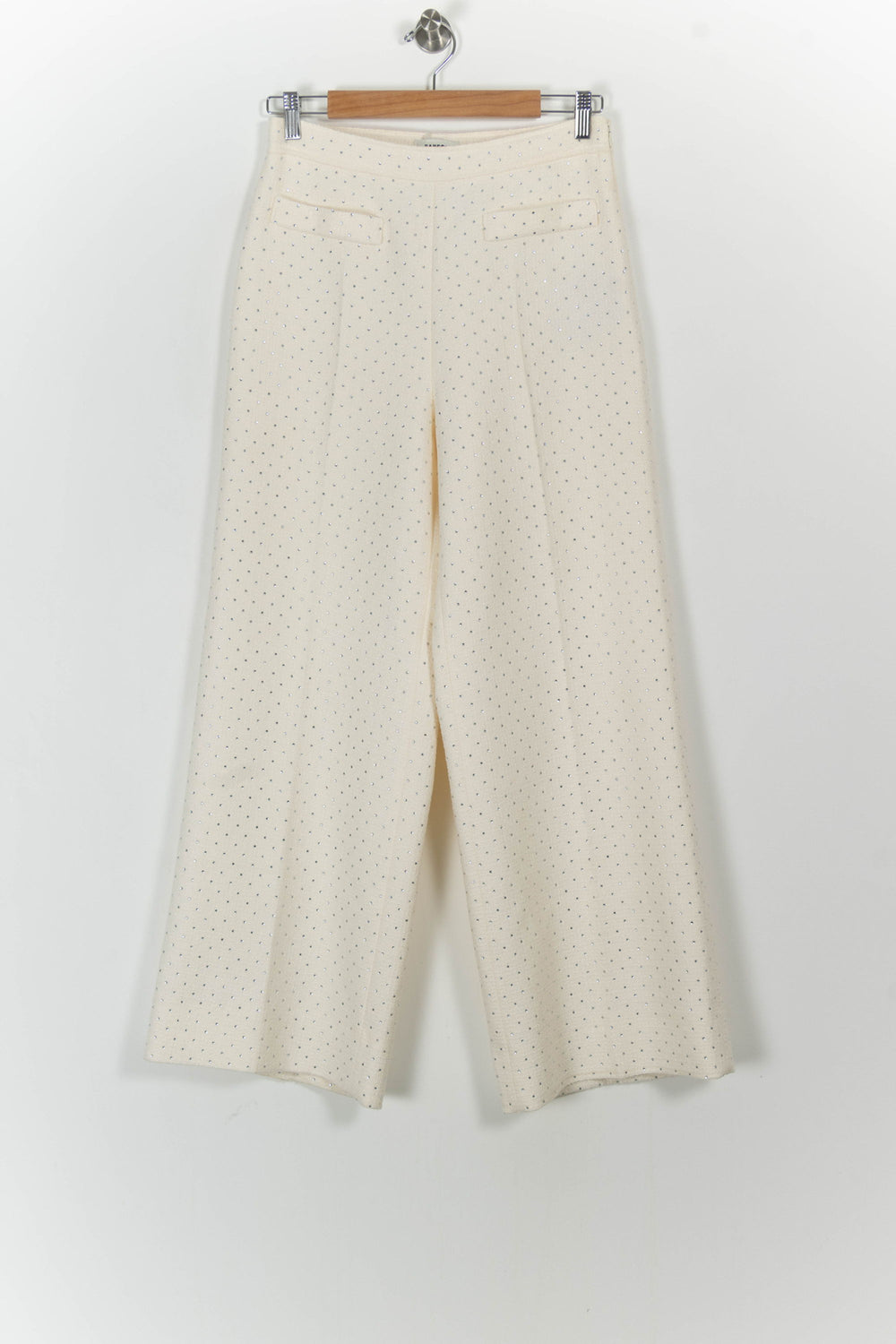 Pantalon Large Beige - Taille M/38 de la marque Sandro | PARAD104112 - Vendu par Paradigme - Image 2
