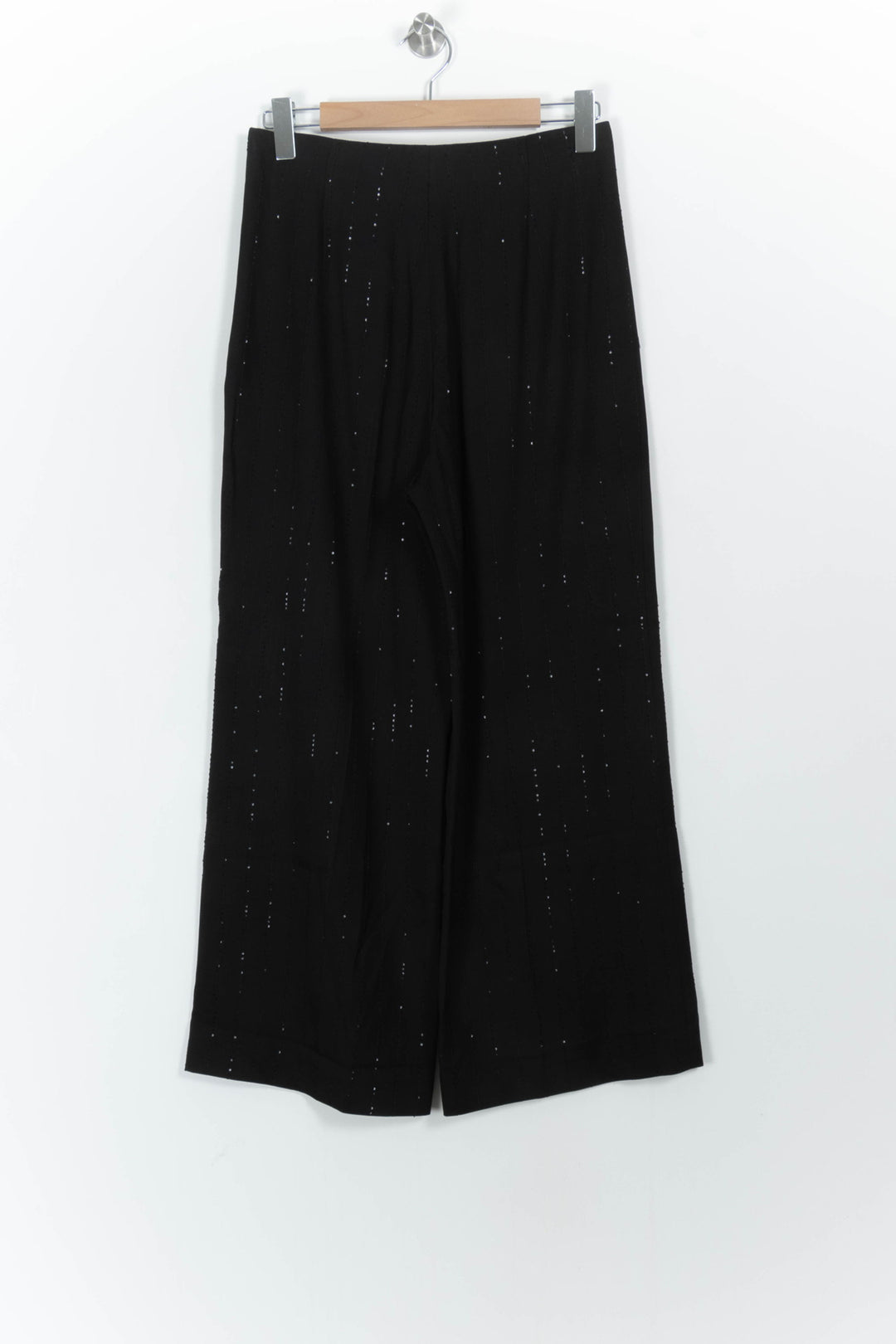 Pantalon Large Noir - Taille L/40 de la marque Sandro | PARAD104113 - Vendu par Paradigme - Image 4