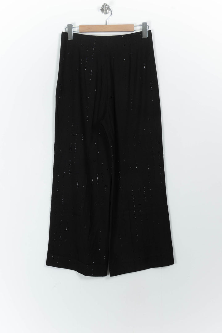 Pantalon Large Noir - Taille L/40 de la marque Sandro | PARAD104113 - Vendu par Paradigme - Image 4