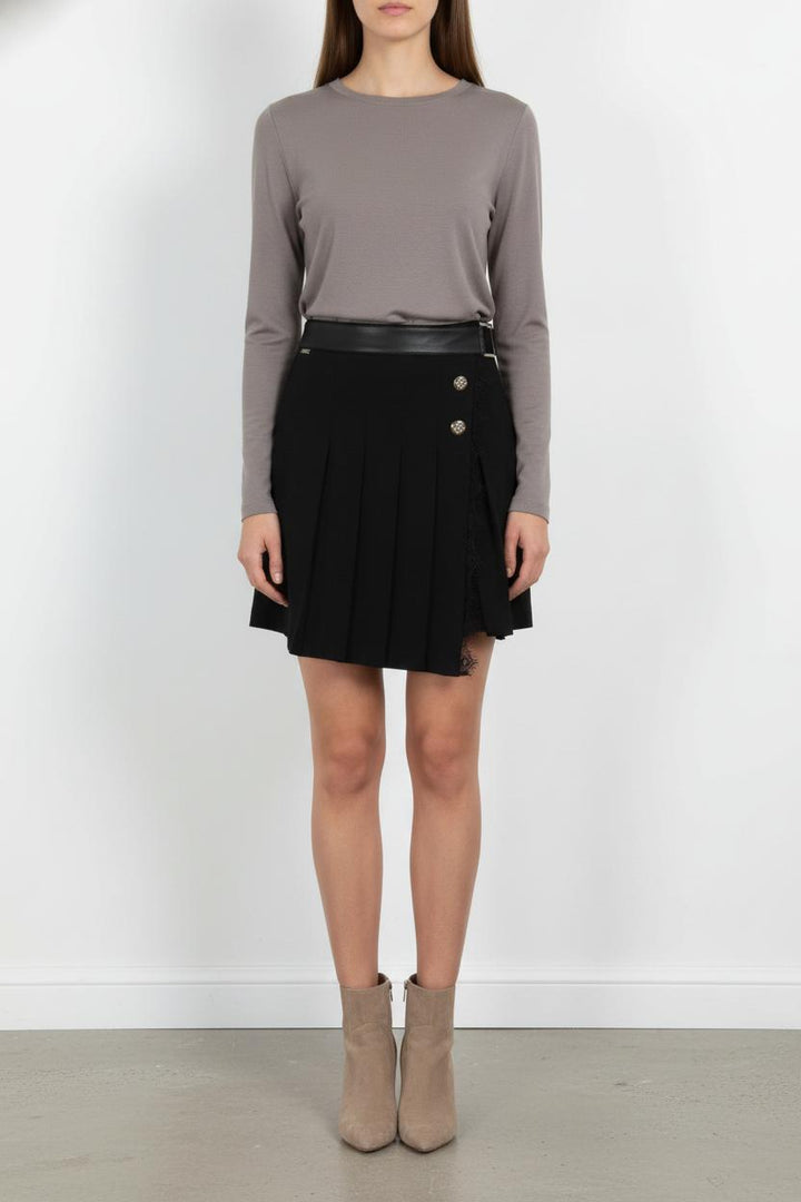 Jupe Plissée Noire - Taille XL/42 de la marque Liu Jo | PARAD104114 - Vendu par Paradigme - Image 1