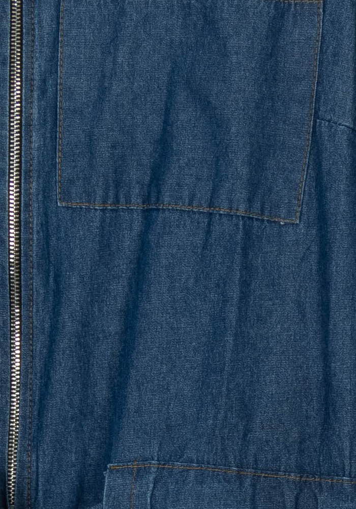 Robe Chemise Bleue - Taille XS/34 de la marque La Fée Maraboutée | PARAD104118 - Vendu par Paradigme - Image 3