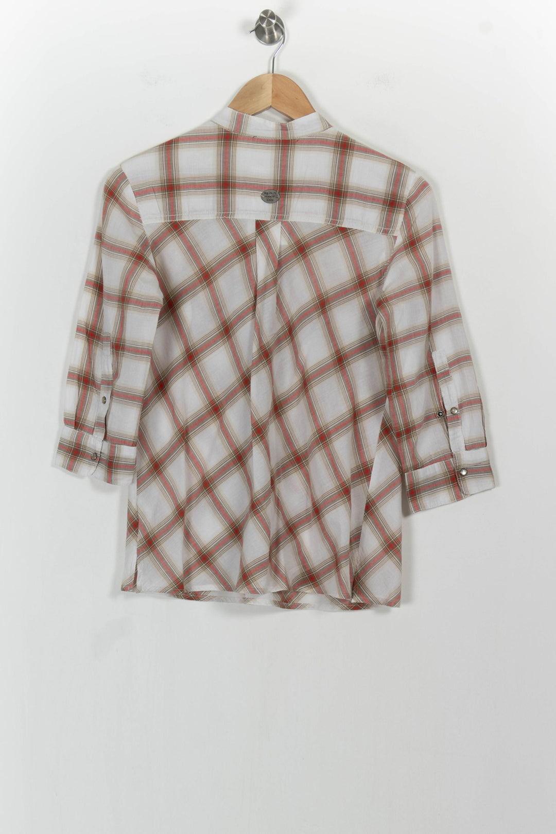 Chemise à Carreaux Blanche et Rouge - Taille S/36 de la marque IKKS | PARAD104123 - Vendu par Paradigme - Image 4