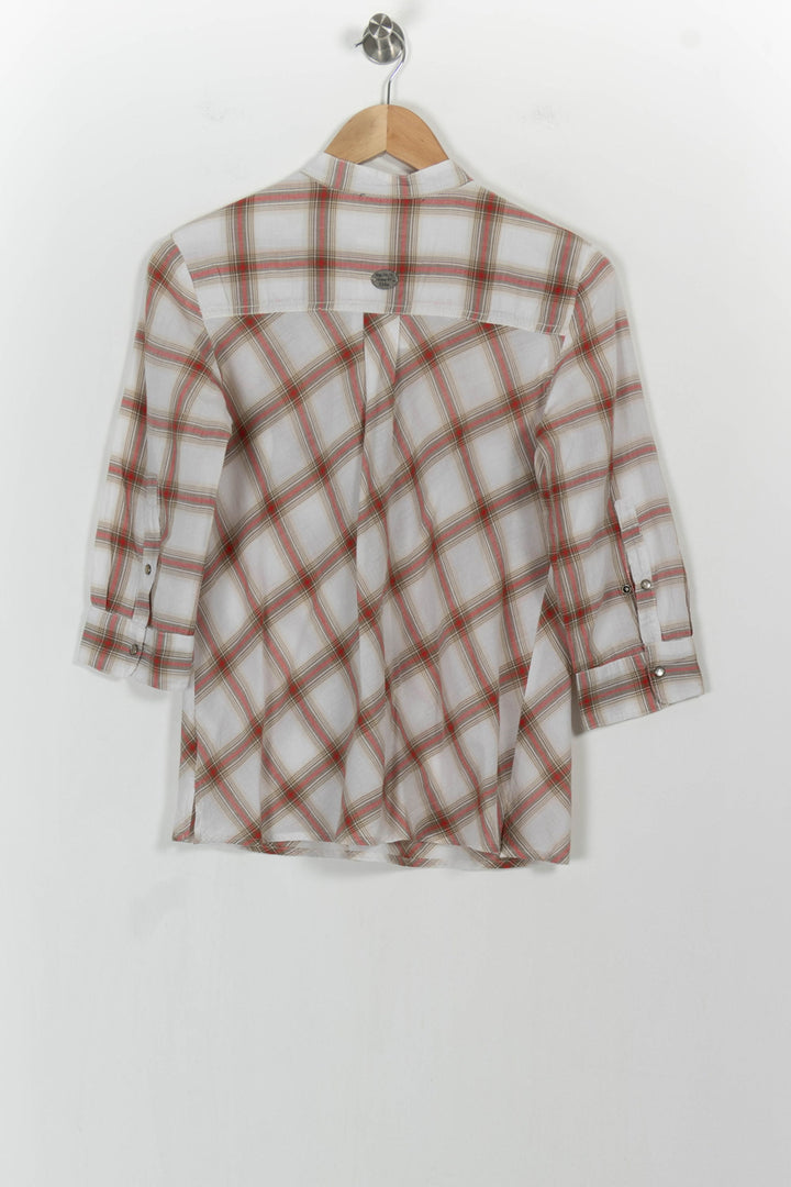 Chemise à Carreaux Blanche et Rouge - Taille S/36 de la marque IKKS | PARAD104123 - Vendu par Paradigme - Image 4